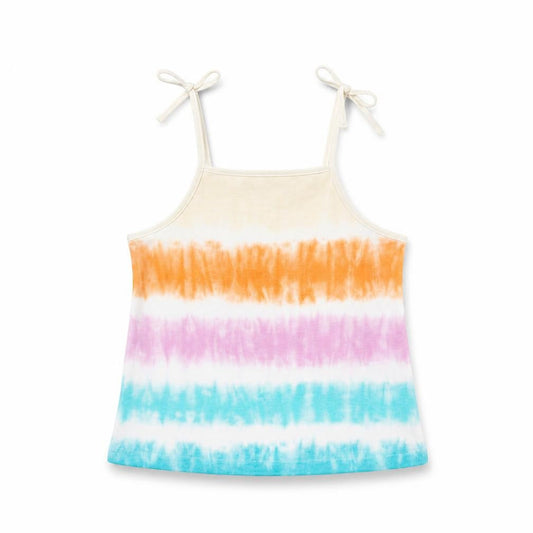 Marks & Spencer Girls Multicoloured Geometric Cotton Basic Tank Size 2-3 Years Square Neck Pullover