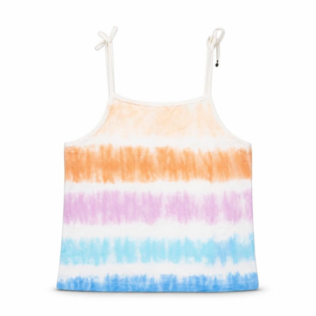 Marks & Spencer Girls Multicoloured Geometric Cotton Basic Tank Size 3-4 Years Square Neck Pullover