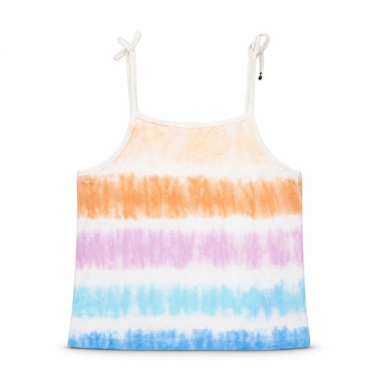 Marks & Spencer Girls Multicoloured Geometric Cotton Basic Tank Size 3-4 Years Square Neck Pullover