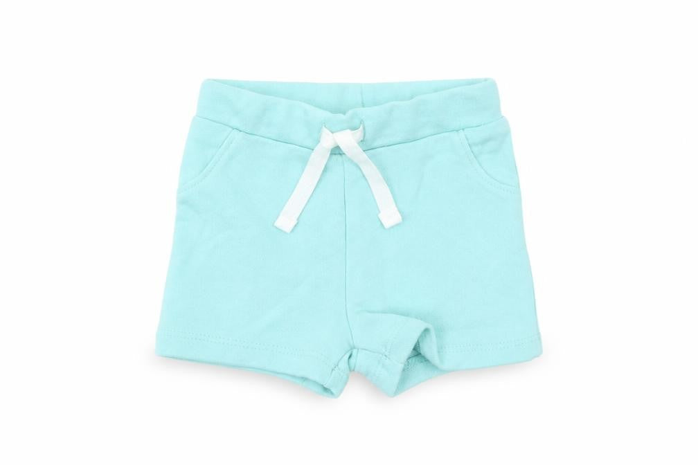Marks & Spencer Baby Blue Cotton Capri Trousers Size 3-6 Months Drawstring - Elasticated Waist