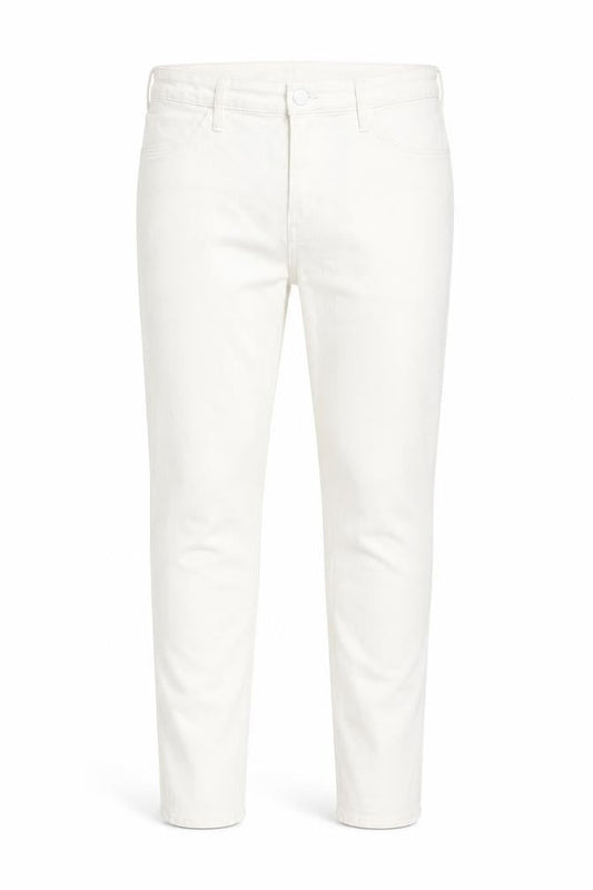 H&M Womens White Cotton Skinny Jeans Size 30 in L28 in Regular Zip - Pockets