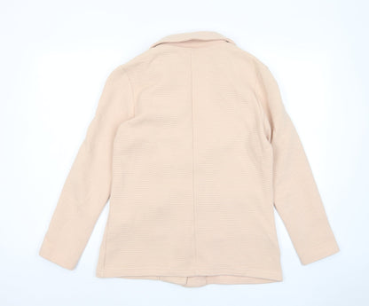 Stradivarius Womens Pink Jacket Blazer Size S Button - Pockets