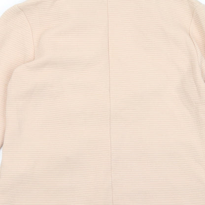 Stradivarius Womens Pink Jacket Blazer Size S Button - Pockets