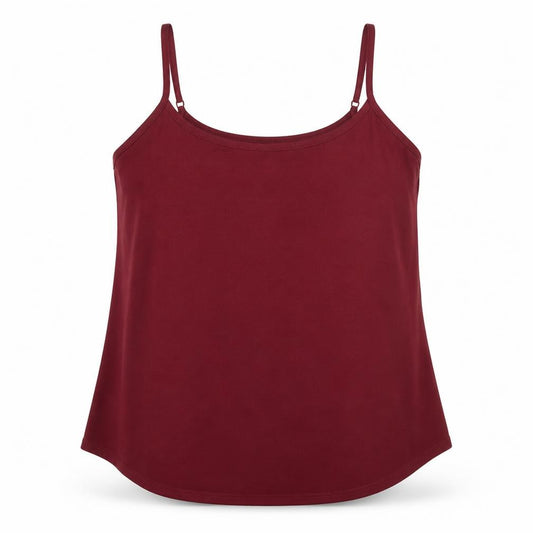 Select Womens Red Polyester Camisole Tank Size 14 Scoop Neck
