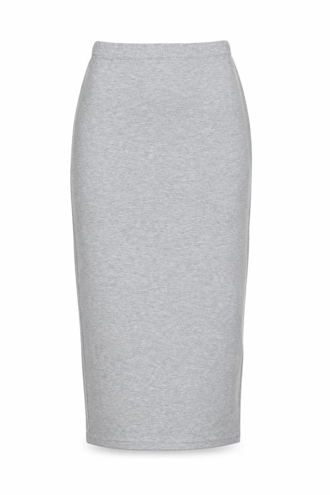 PRETTYLITTLETHING Womens Grey Viscose Bandage Skirt Size 8