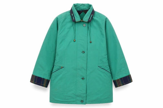 David Barry Womens Green Jacket Size 16 Zip - Pockets