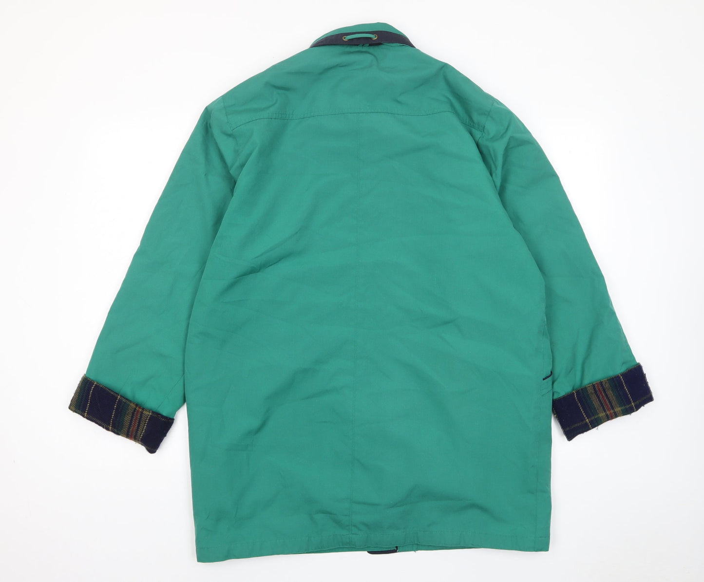 David Barry Womens Green Jacket Size 16 Zip - Pockets