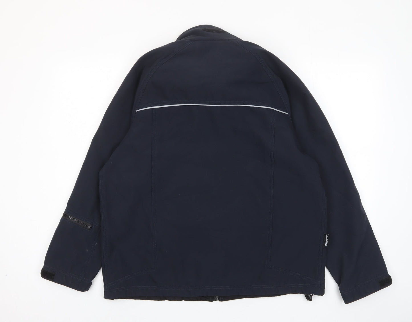 Windstopper Mens Blue Jacket Size L Zip - Zip Pockets