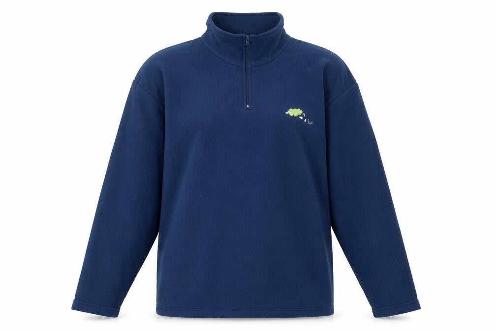 Damart Womens Blue Polyester Pullover Sweatshirt Size M Pullover - Embroidered Leaf