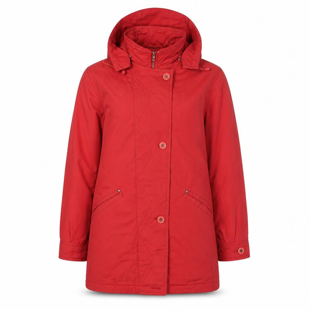 Dannimac Womens Red Rain Coat Coat Size S Zip