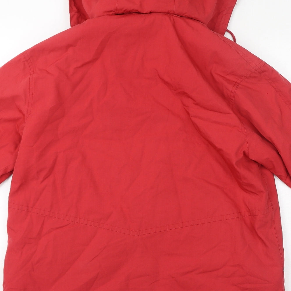 Dannimac Womens Red Rain Coat Coat Size S Zip
