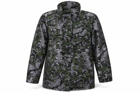 Next Womens Black Floral Jacket Size 12 Zip