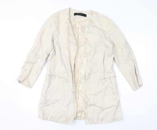 Zara Womens Ivory Jacket Size S