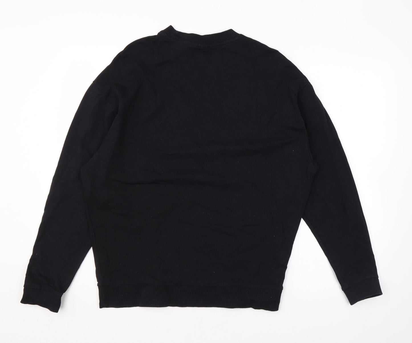 ASOS Mens Black Cotton Pullover Sweatshirt Size XS