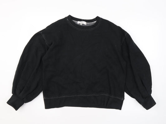 Missguided Womens Black Polyester Pullover Sweatshirt Size 8 Pullover