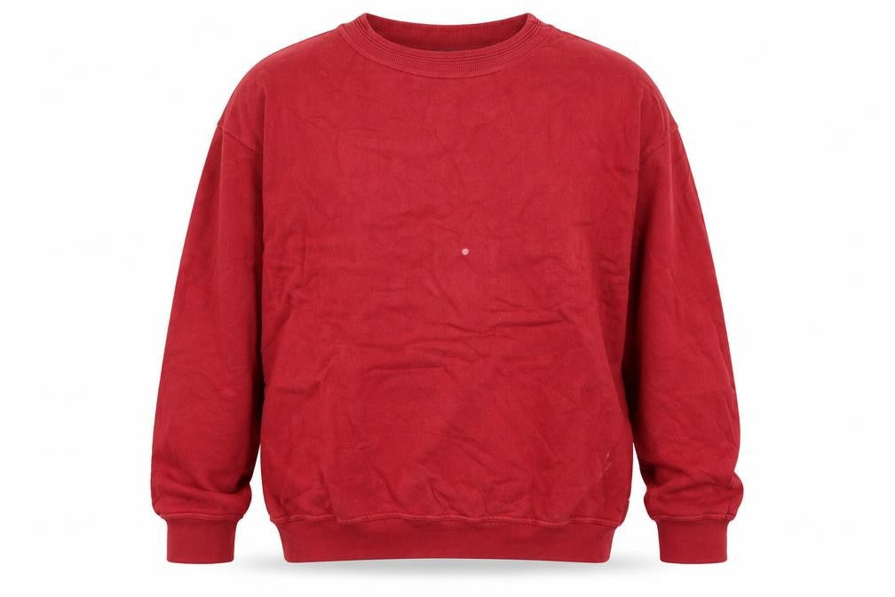 Racing Green Mens Red Cotton Pullover Sweatshirt Size L