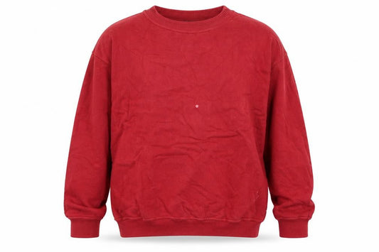 Racing Green Mens Red Cotton Pullover Sweatshirt Size L