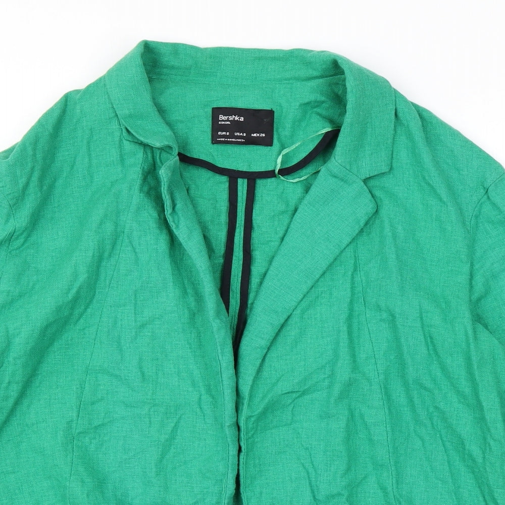 Bershka Womens Green Jacket Blazer Size S