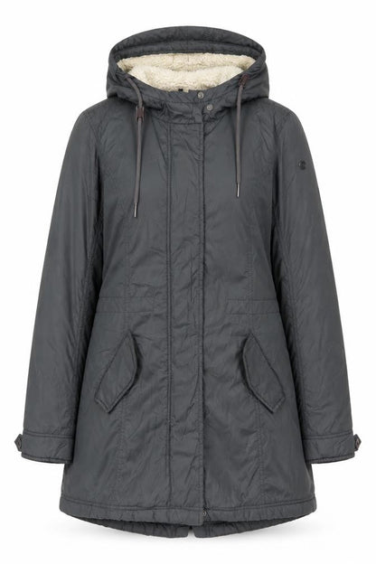 Censured Womens Grey Rain Coat Coat Size XS Zip