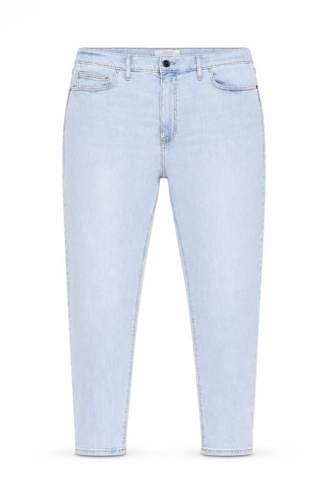 Marks & Spencer Womens Blue Cotton Skinny Jeans Size 40 in L29 in Regular Zip