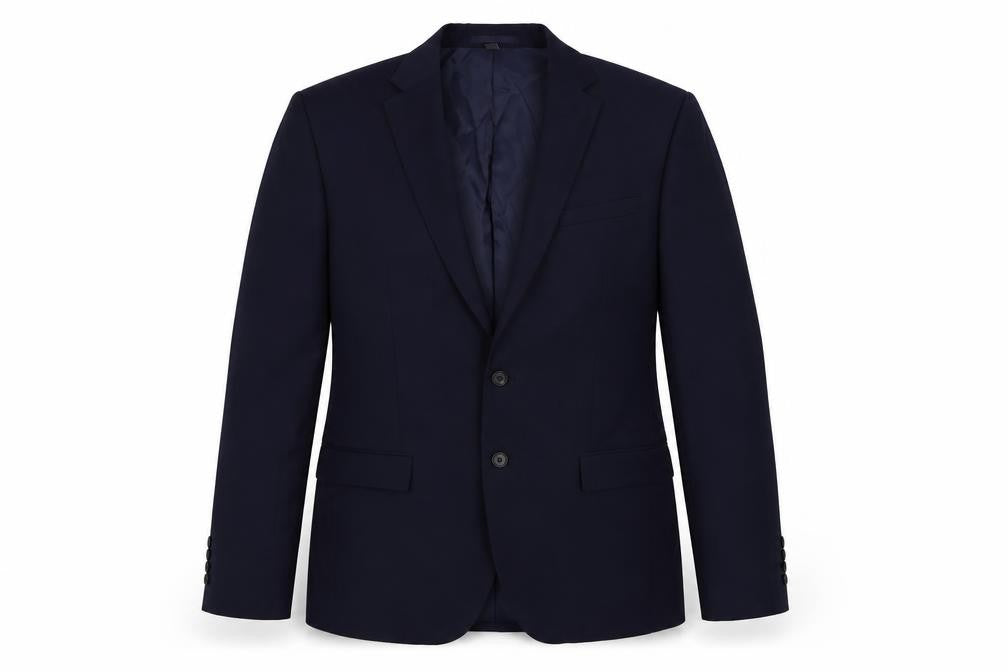 Marks & Spencer Mens Blue Wool Jacket Suit Jacket Size 40 Regular
