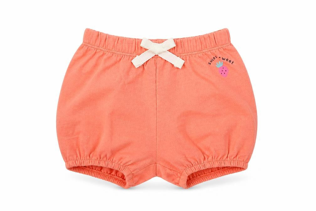 Marks & Spencer Baby Pink Cotton Cropped Trousers Size 3-6 Months Drawstring