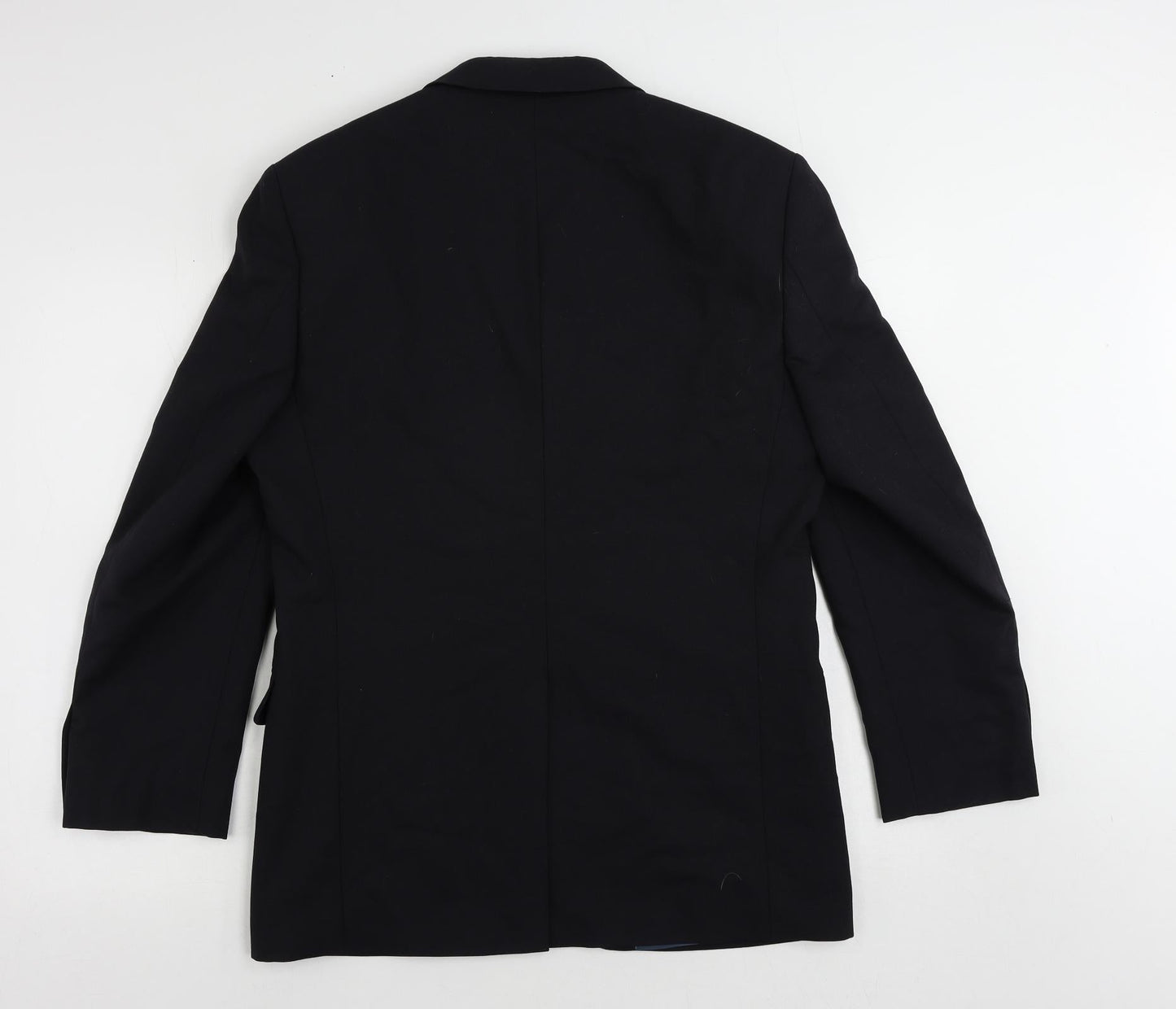 Marks and Spencer Mens Blue Polyester Jacket Suit Jacket Size 38 Regular