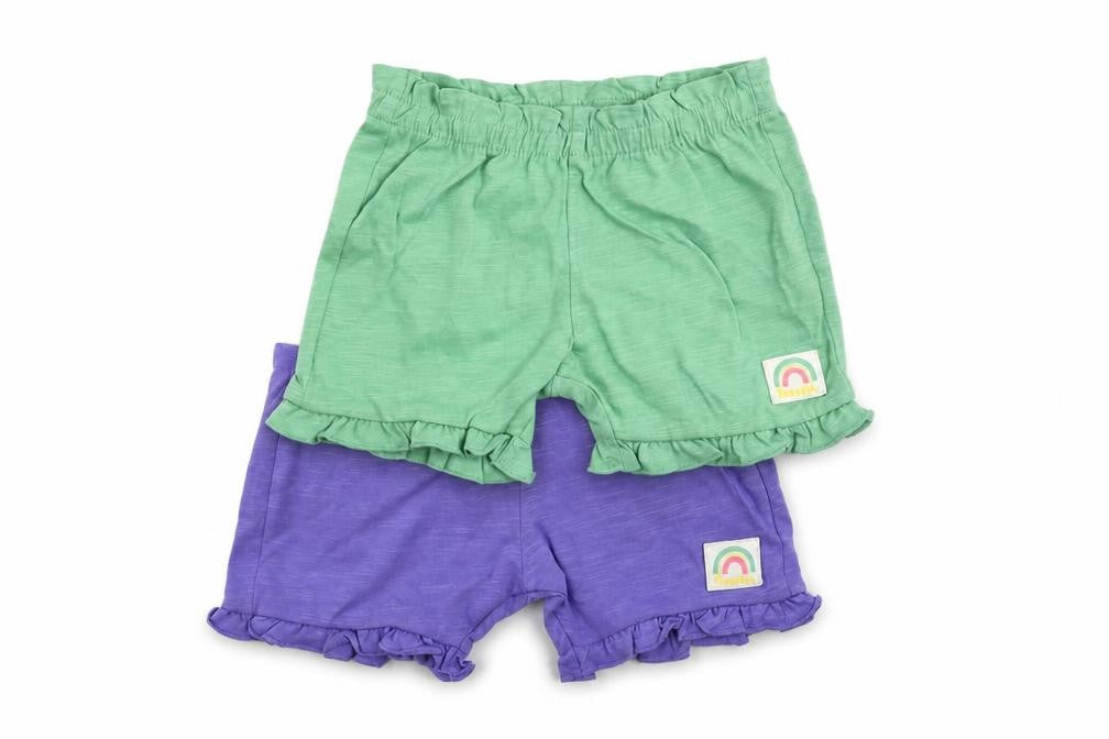 Marks & Spencer Baby Green Cotton Shorts Set Outfit/Set Size 3-6 Months