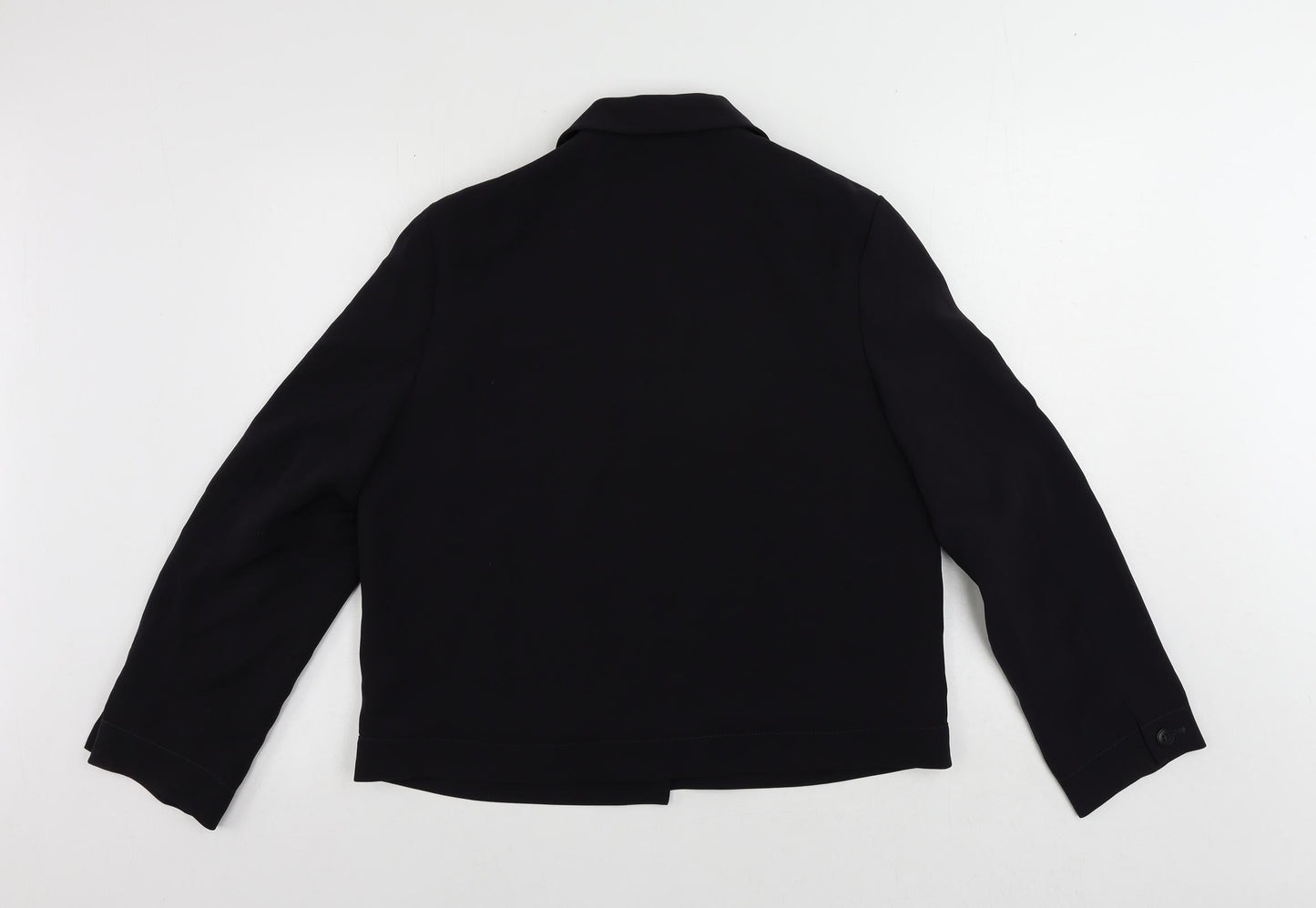 St Michael Womens Blue Jacket Blazer Size 14 Button