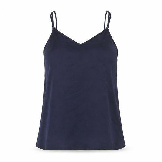 River Island Womens Blue Polyester Camisole Tank Size 10 V-Neck