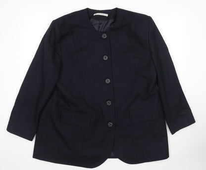 St Bernard Womens Blue Jacket Blazer Size 20 Button