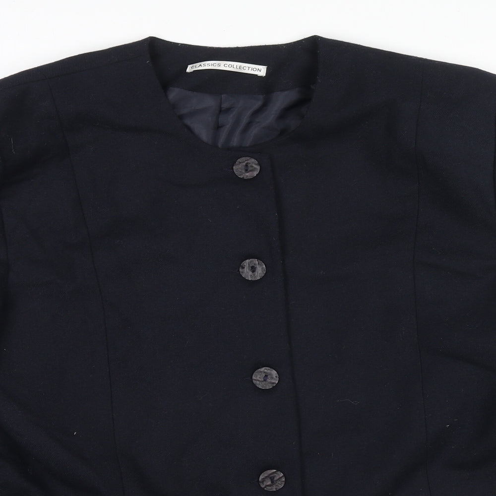 St Bernard Womens Blue Jacket Blazer Size 20 Button