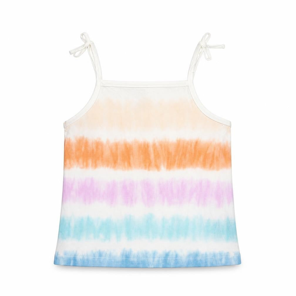 Marks & Spencer Girls Multicoloured Geometric Cotton Basic Tank Size 4-5 Years Square Neck Pullover