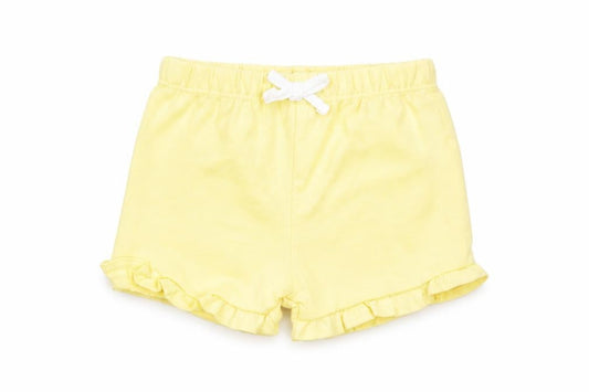 Marks & Spencer Girls Yellow Cotton Shorts Outfit/Set Size 0-3 Months Pullover