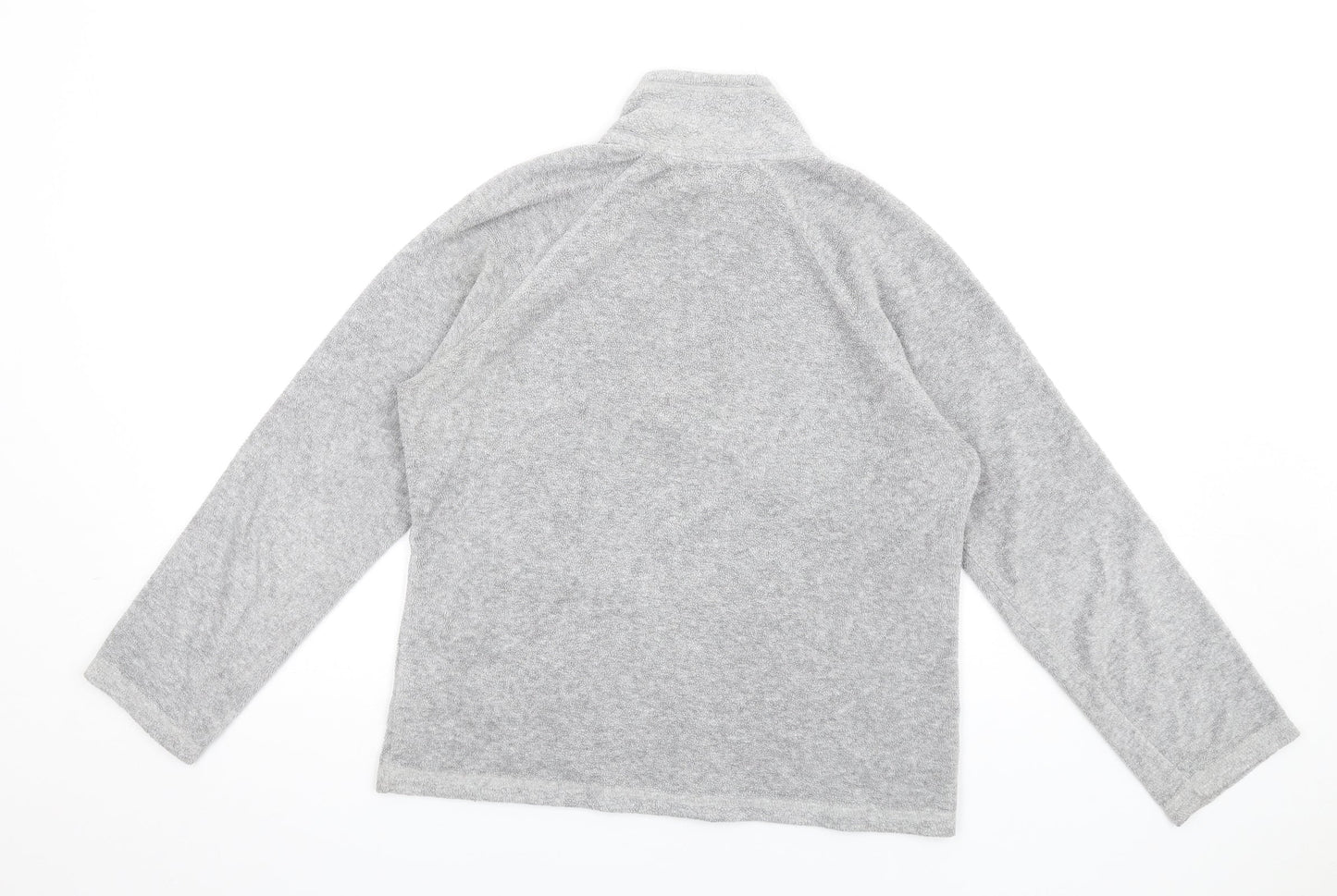 Per Una Womens Grey Polyester Pullover Sweatshirt Size M Zip