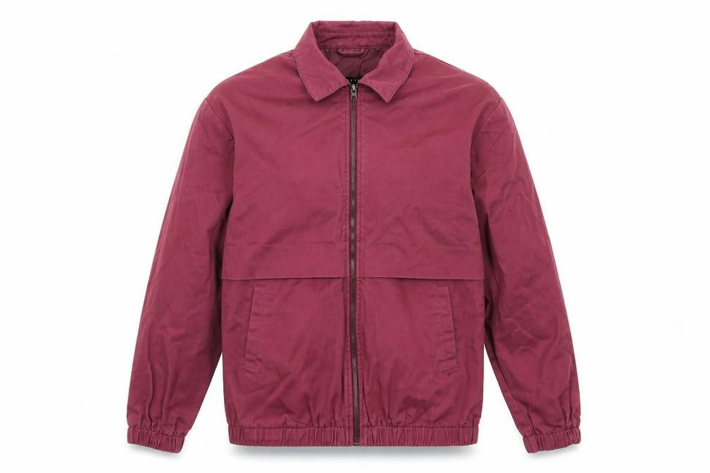 ASOS Mens Purple Bomber Jacket Coat Size L Zip