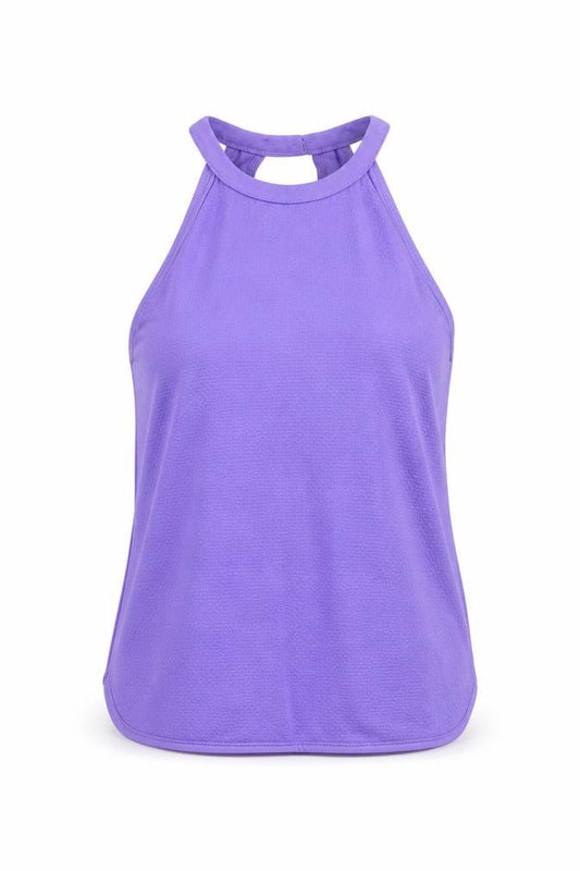 River Island Womens Purple Polyester Camisole Tank Size 10 Round Neck