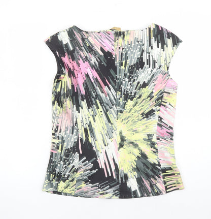 Per Una Womens Multicoloured Geometric Polyester Basic Tank Size 12 V-Neck