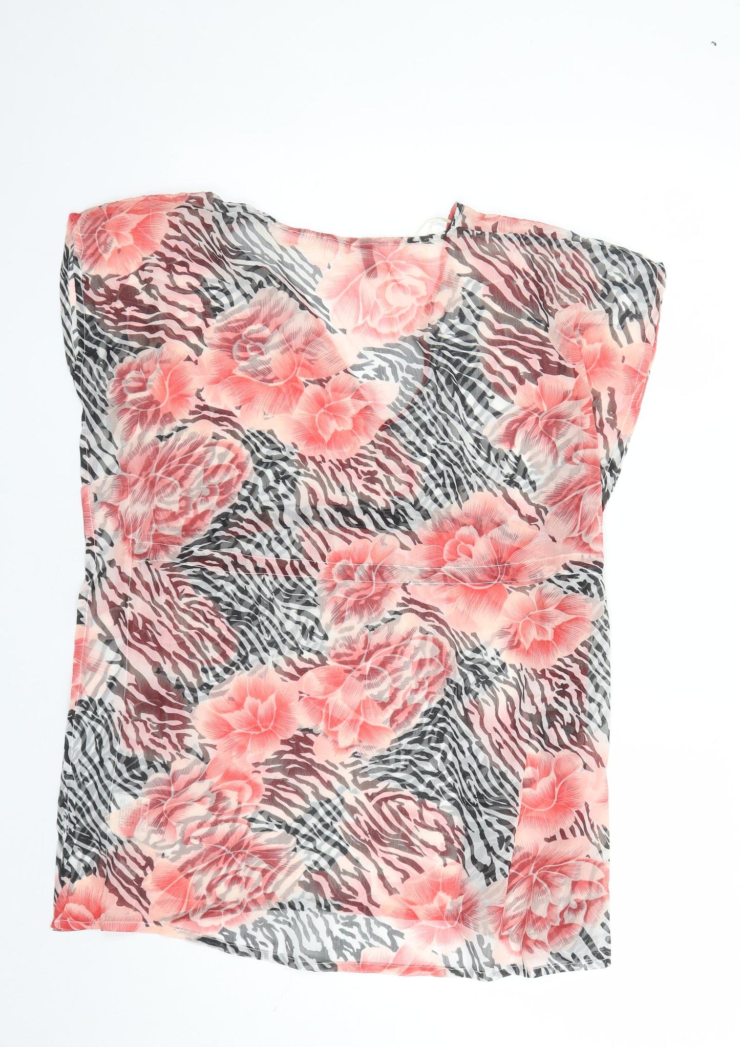 Lipsy Womens Multicoloured Geometric Polyester Cover Up Size S