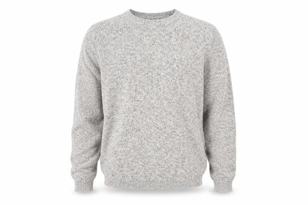 Marks & Spencer Mens Beige Crew Neck Cotton Pullover Jumper Size L Long Sleeve