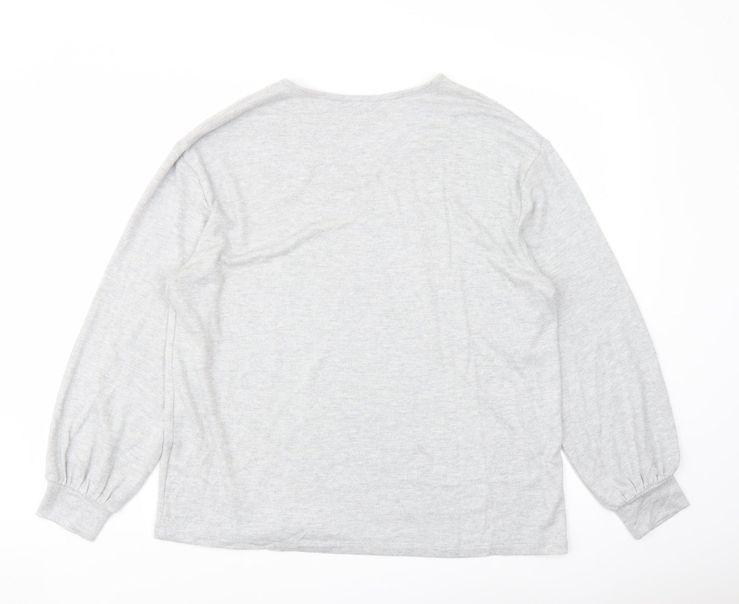 Marks and Spencer Womens Green V-Neck Viscose Pullover Jumper Size 14
