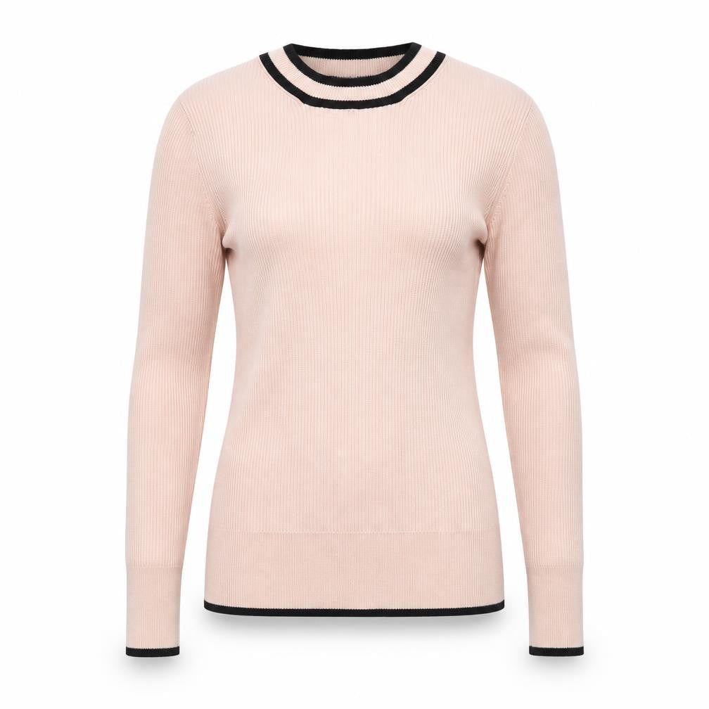 Marks & Spencer Womens Pink Mock Neck Viscose Pullover Jumper Size 10