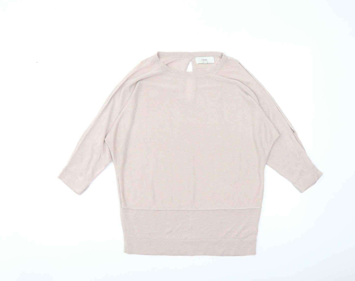 NEXT Womens Pink Round Neck Camel Pullover Jumper Size 10