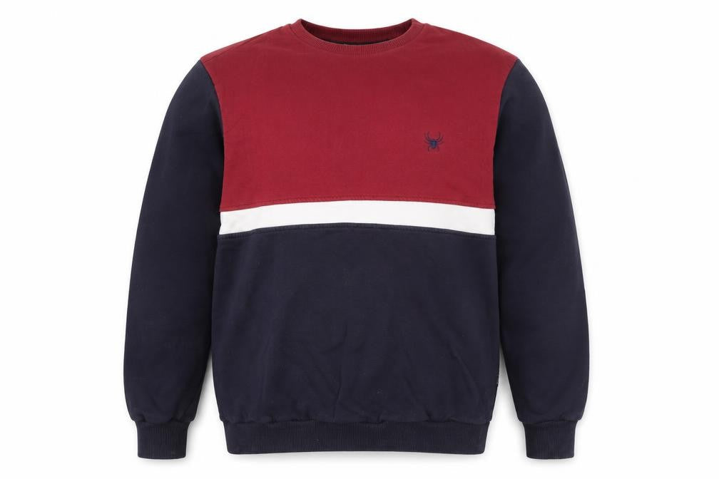 Intense Mens Blue Cotton Pullover Sweatshirt Size L