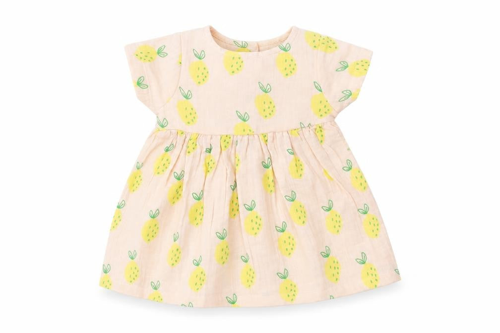 Marks & Spencer Girls Pink Geometric Polyester A-Line Size 3-6 Months Crew Neck Button