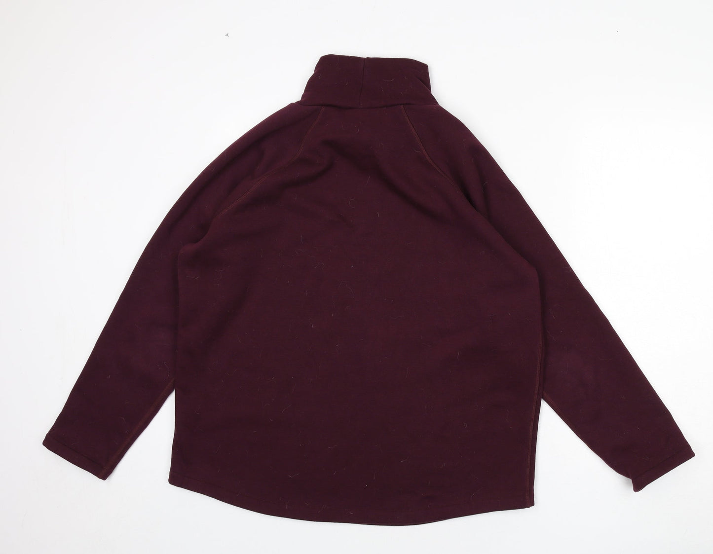 NEXT Womens Red Polyester Pullover Sweatshirt Size 16 Pullover - Mock Neck