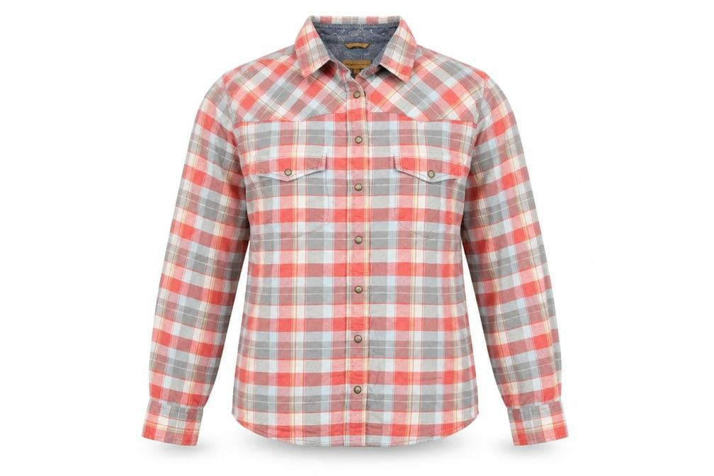 JACHS Girlfriend Womens Multicoloured Plaid 100% Cotton Basic Button-Up Size S Collared