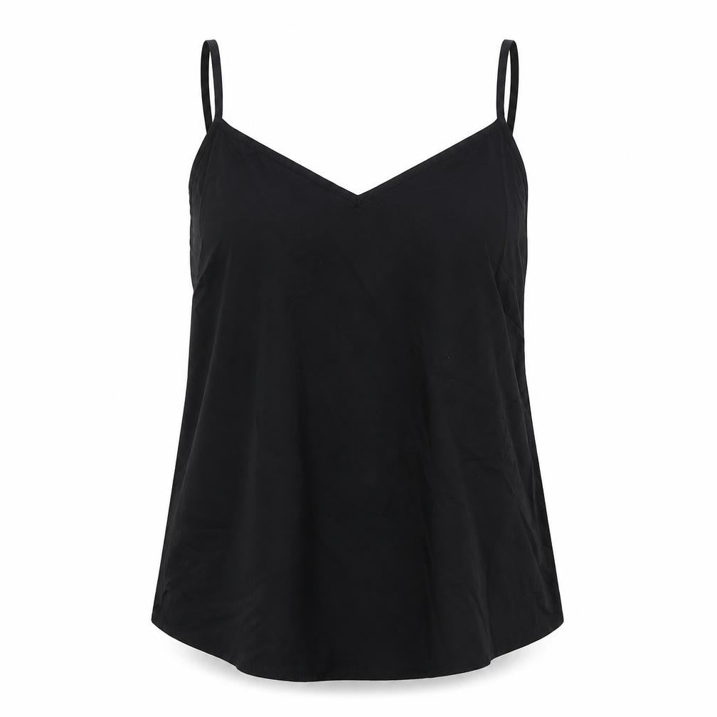 Marks & Spencer Womens Black Polyester Camisole Tank Size 10 V-Neck