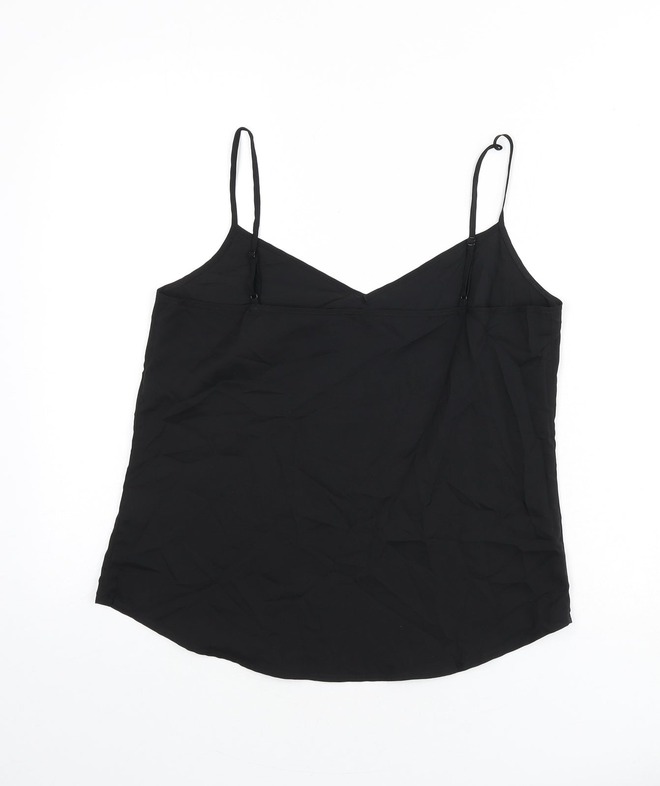 Marks and Spencer Womens Black Polyester Camisole Tank Size 10 V-Neck