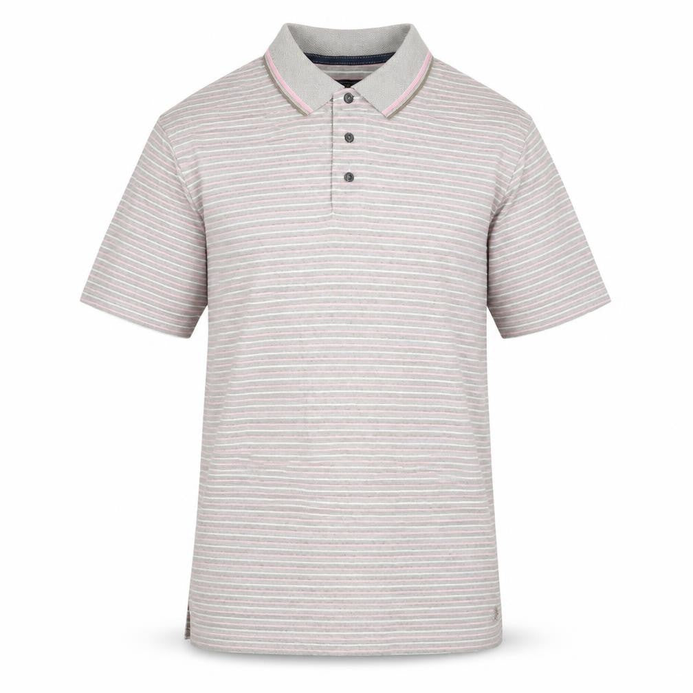 Blue Harbour Mens Multicoloured Striped Cotton Polo Size M Collared Button